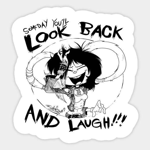 Look Back and Laugh Sticker by CombTheCombel